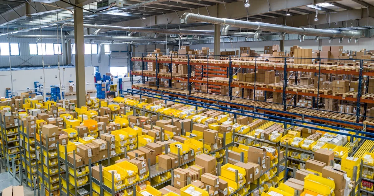 Tampilan dashboard aplikasi inventory menunjukkan stok produk dan sinkronisasi marketplace untuk seller Indonesia